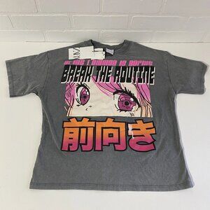 NEW Zara Break The Routine Anime Unisex T-Shirt Tee Size 9